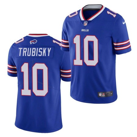 Men's Buffalo Bills #10 Trubisky Blue Vapor Untouchable Limited Stitched Jersey