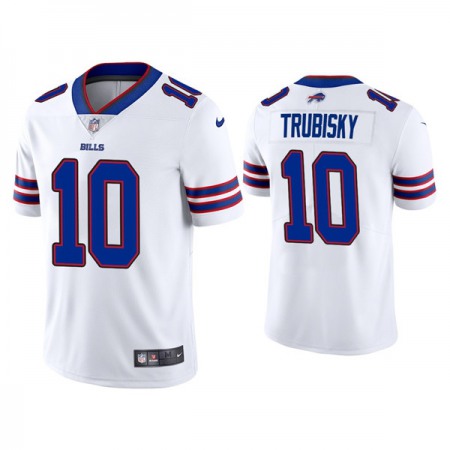 Men's Buffalo Bills #10 Trubisky White Vapor Untouchable Limited Stitched Jersey