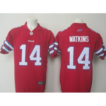 Men's Bills #14 Sammy Watkins Red Limited Rush Stitched NFL Jersey