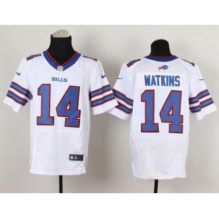 Bills #14 Sammy Watkins White Men's Stitched NFL New Elite Jersey