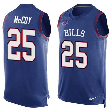 Bills #25 LeSean McCoy Royal Blue Team Color Men's Stitched NFL Limited Tank Top Jersey
