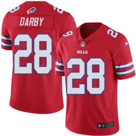 Bills #28 Ronald Darby Red Men's Stitched NFL Elite Rush Jersey