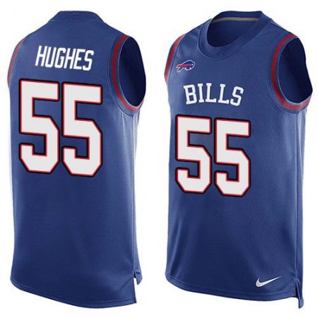 Bills #55 Jerry Hughes Royal Blue Team Color Men's Stitched NFL Limited Tank Top Jersey