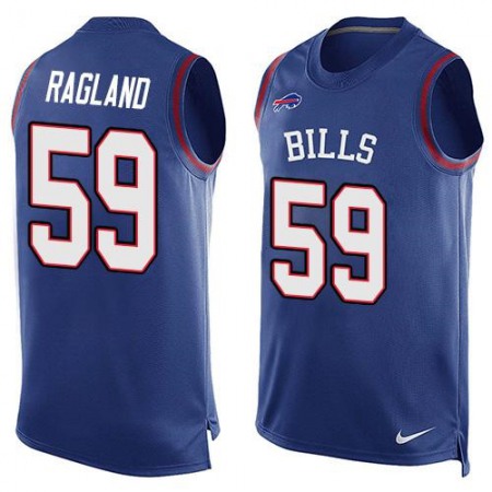Bills #59 Reggie Ragland Royal Blue Team Color Men's Stitched NFL Limited Tank Top Jersey