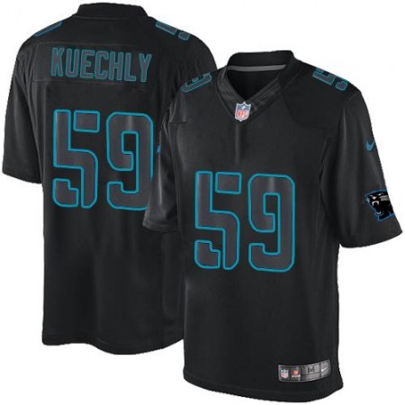 Panthers #59 Luke Kuechly Black Men's Stitched NFL Impact Limited Jersey