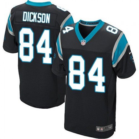 Panthers #84 Ed Dickson Black Team Color Men's Stitched NFL Elite Jersey