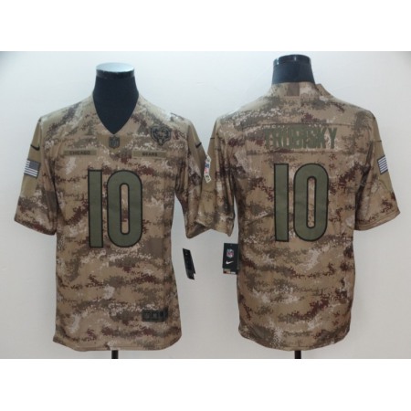 Men's Chicago Bears #10 Trubisky 2018 Camo Salute to Service Limited Stitched NFL Jersey