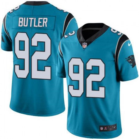 Panthers #92 Vernon Butler Blue Men's Stitched NFL Limited Rush Jersey