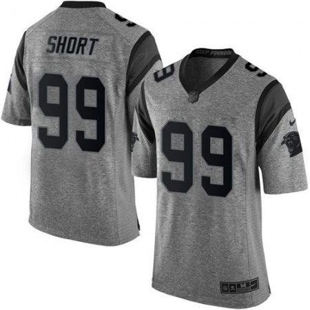 Panthers #99 Kawann Short Gray Men's Stitched NFL Limited Gridiron Gray Jersey