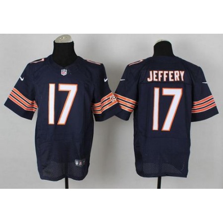 Bears #17 Alshon Jeffery Navy Blue Team Color Men's Stitched NFL Elite Jersey