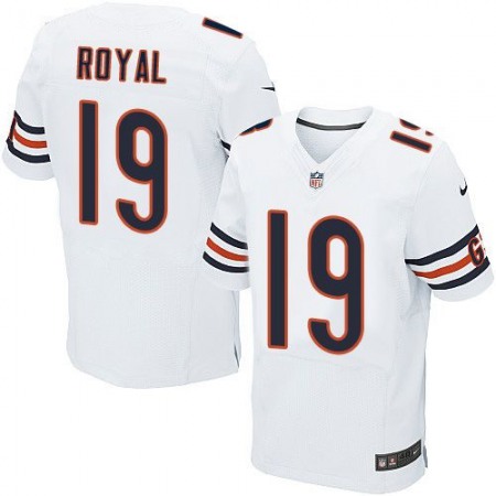 Bears #19 Eddie Royal White Men's Stitched NFL Elite Jersey