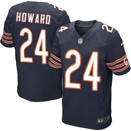 Bears #24 Jordan Howard Navy Blue Team Color Men's Stitched NFL Elite Jersey