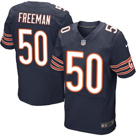 Bears #50 Jerrell Freeman Navy Blue Team Color Men's Stitched NFL Elite Jersey