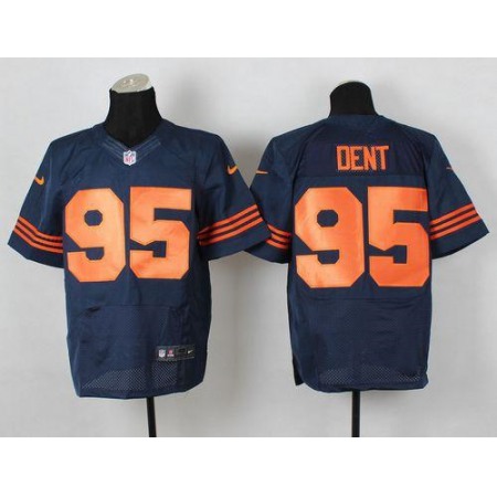 Bears #95 Richard Dent Navy Blue 1940s Throwback Men's Stitched NFL Elite Jersey