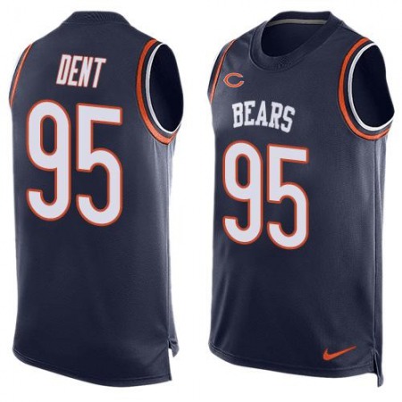 Bears #95 Richard Dent Navy Blue Team Color Men's Stitched NFL Limited Tank Top Jersey