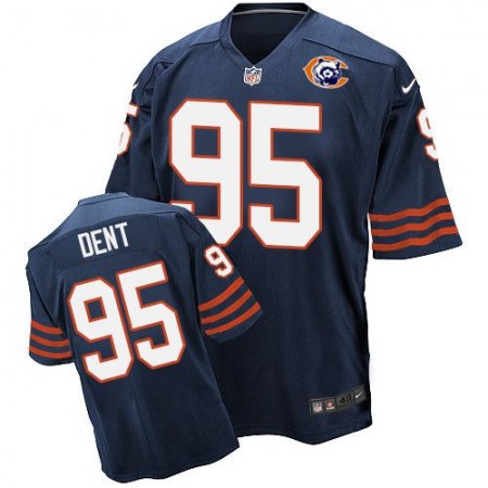 Bears #95 Richard Dent Navy Blue Throwback Men's Stitched NFL Elite Jersey