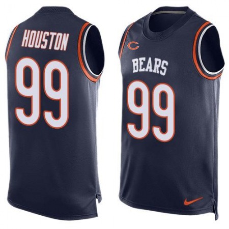 Bears #99 Lamarr Houston Navy Blue Team Color Men's Stitched NFL Limited Tank Top Jersey
