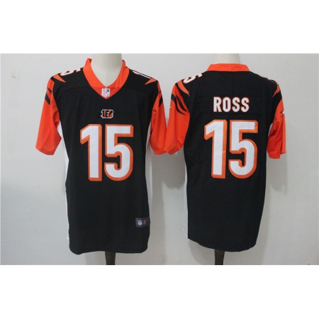 Men's Cincinnati Bengals #15 John Ross Black Team Color Stitched NFL Vapor Untouchable Limited Jersey