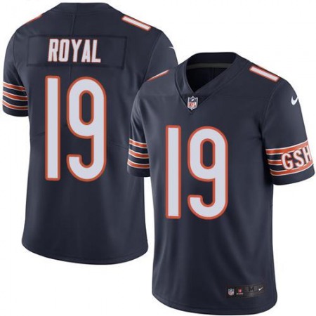 Bears #19 Eddie Royal Navy Blue Men's Stitched NFL Limited Rush Jersey
