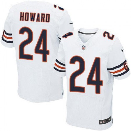 Bears #24 Jordan Howard White Men's Stitched NFL Elite Jersey