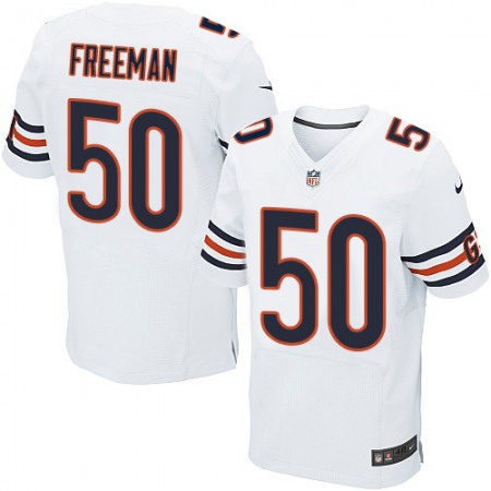 Bears #50 Jerrell Freeman White Men's Stitched NFL Elite Jersey