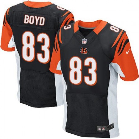 Bengals #83 Tyler Boyd Black Team Color Men's Stitched NFL Elite Jersey