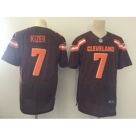 Men's Cleveland Browns #7 DeShone Kizer Brown Team Color Stitched NFL New Elite Jersey