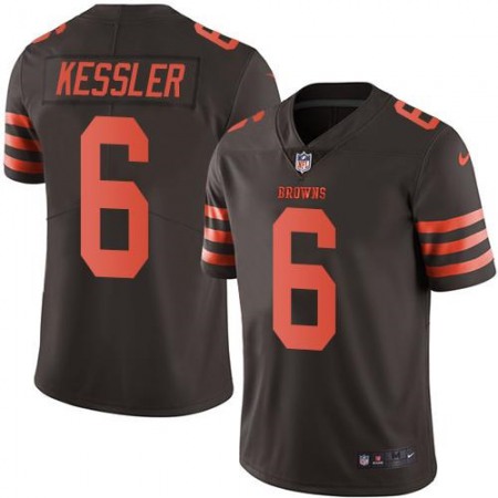 Browns #6 Cody Kessler Brown Men's Stitched NFL Limited Rush Jersey