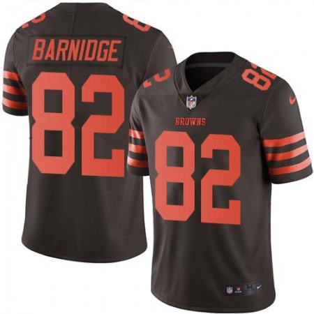 Browns #82 Gary Barnidge Brown Men's Stitched NFL Limited Rush Jersey
