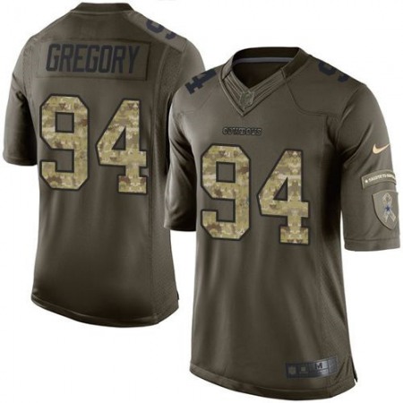Cowboys #94 Randy Gregory Green Men's Stitched NFL Limited Salute To Service Jersey