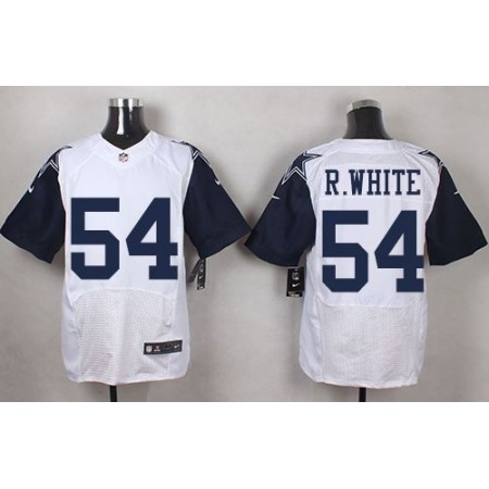 Cowboys #54 Randy White White Men's Stitched NFL Elite Rush Jersey