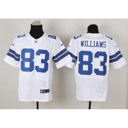 Cowboys #83 Terrance Williams White Men's Stitched NFL Elite Jersey