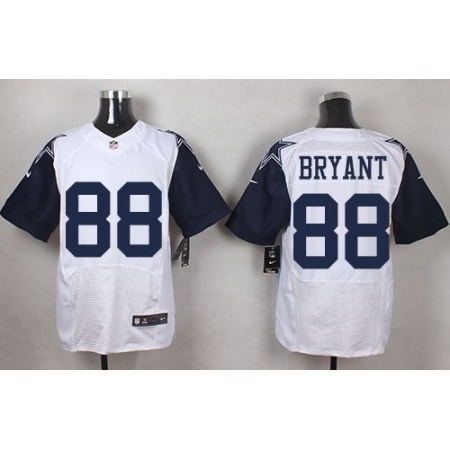 Cowboys #88 Dez Bryant White Men's Stitched NFL Elite Rush Jersey