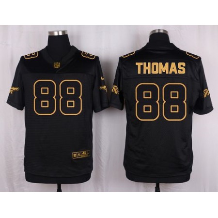 Broncos #88 Demaryius Thomas Black Men's Stitched NFL Elite Pro Line Gold Collection Jersey