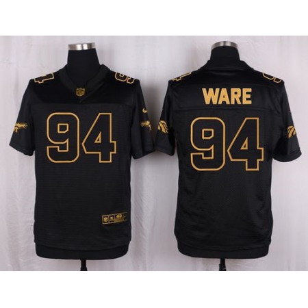 Broncos #94 DeMarcus Ware Black Men's Stitched NFL Elite Pro Line Gold Collection Jersey