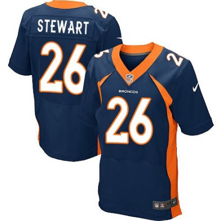 Broncos #26 Darian Stewart Navy Blue Alternate Men's Stitched NFL New Elite Jersey