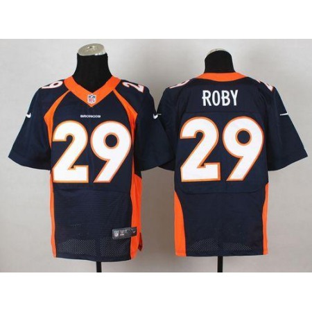 Broncos #29 Bradley Roby Navy Blue Alternate Men's Stitched NFL New Elite Jersey