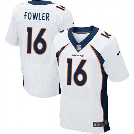 Broncos #16 Bennie Fowler White Men's Stitched NFL New Elite Jersey