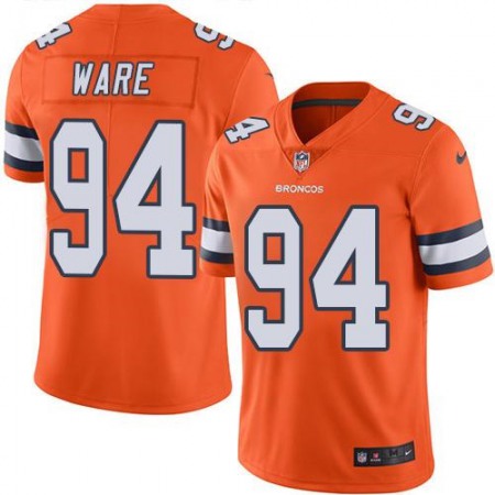 Broncos #94 DeMarcus Ware Orange Men's Stitched NFL Limited Rush Jersey