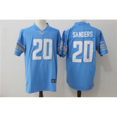 Men's Detroit Lions #20 Barry Sanders Blue Stitched NFL Vapor Untouchable Limited Jersey