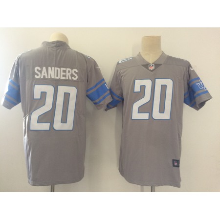 Men's Detroit Lions #20 Barry Sanders Grey Vapor Untouchable Limited Stitched NFL Jersey