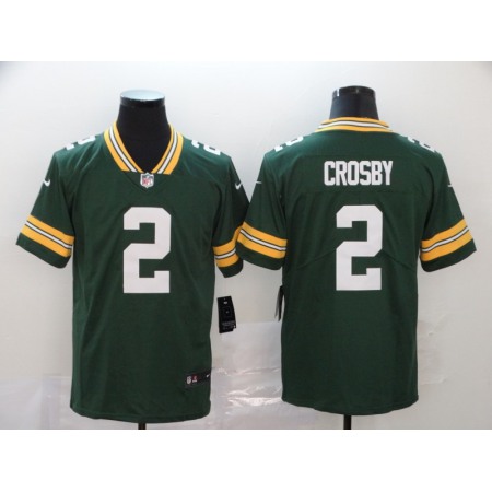 Men's Green Bay Packers #2 Mason Crosby Green Vapor Untouchable Limited Stitched NFL Jersey