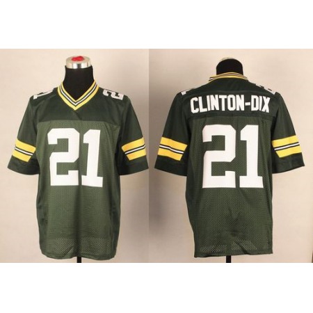 Packers #21 Ha Ha Clinton-Dix Green Team Color Men's Stitched NFL Elite Jersey