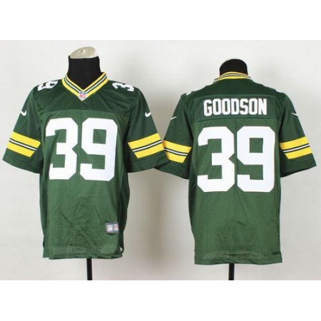 Packers #39 Demetri Goodson Green Team Color Men's Stitched NFL Elite Jersey
