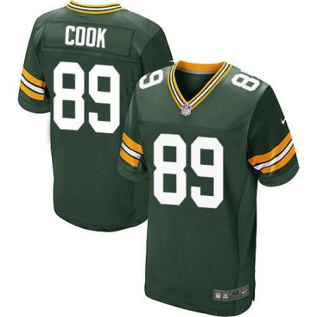 Packers #89 Jared Cook Green Team Color Men's Stitched NFL Elite Jersey