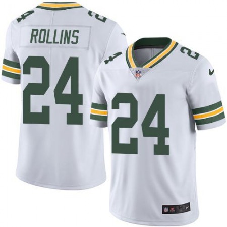 Packers #24 Quinten Rollins White Men's Stitched NFL Limited Rush Jersey