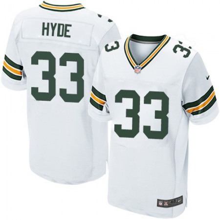 Packers #33 Micah Hyde White Men's Stitched NFL Elite Jersey