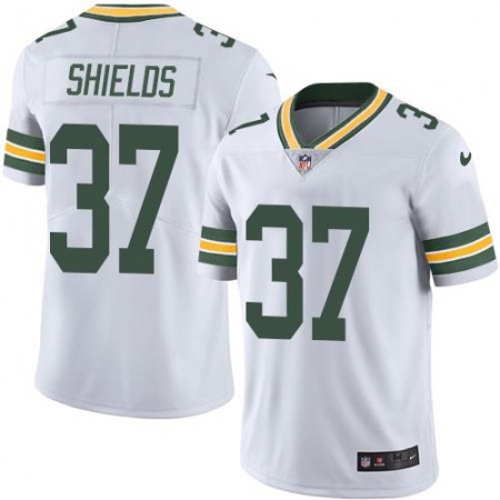Packers #37 Sam Shields White Men's Stitched NFL Limited Rush Jersey