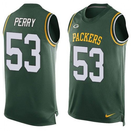Packers #53 Nick Perry Green Team Color Men's Stitched NFL Limited Tank Top Jersey