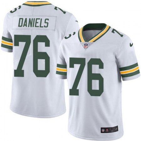 Packers #76 Mike Daniels White Men's Stitched NFL Limited Rush Jersey